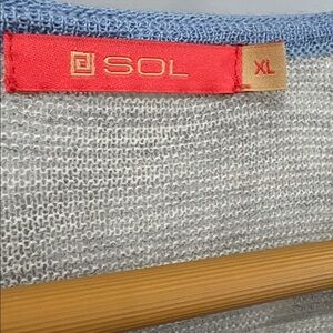 SOL Baby Alpaca Bamboo V- Neck Sweater, Size XL